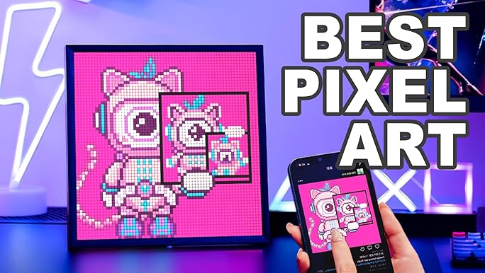 Divoom Pixoo 64 ピクセルフレーム デジタルフレーム 64*64 Amazon.com : Divoom Pixoo-64+Pixoo-Max, WiFi Pixel Cloud